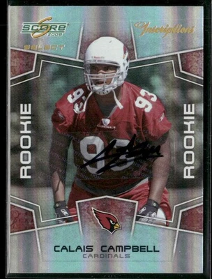 2008 Score Select #370 Calais Campbell Inscriptions #173/750 - Image 1 of 2