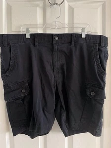 The Foundry Flat Front Black Cargo Shorts Men's Size 48 - Picture 1 of 6