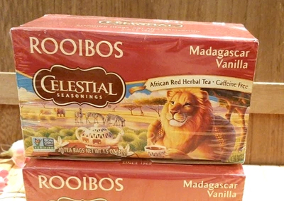 ¡3 CAJAS!!! 60 bolsitas de té Celestial Seasonings Madagascar vainilla, 1,5 oz 1/2026 Foto 1 de 2
