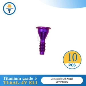 Tornillo de cubierta de titanio de 10 piezas se adapta a Nobel Biocare para NP RP - Imagen 1 de 10