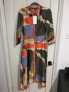 Zara Printed Tunic Dress with Belt - Picture 1 of 3
