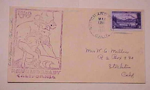 US CACHET GOLD MINER ROUGH & READY CALIFORNIA 1938 - Picture 1 of 1