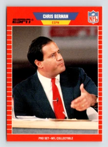 1989 Pro Set Card, #5 Chris Berman, inserzionista ESPN - Foto 1 di 3