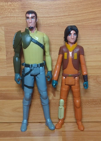 Star Wars Rebels 12 inch Kanan Jarus and 10” Ezra Bridger 2014 Action Figure Lot Cover