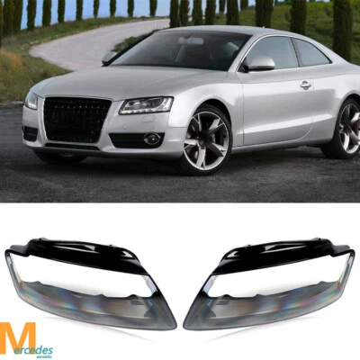 For 2008-2011 AUDI A5 S5 RS5 Headlight Covers Headlamp Lens Shell Left+Right Foto 1 de 4