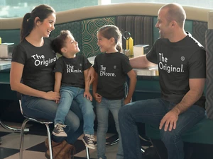 Familie Tshirt Kind Sohn Papa Mama Set Kleidung Match Familie Tshirt individuell Top Geschenk - Bild 1 von 12