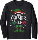 Christmas Matching Family Group The Gamer Elf Gift Long Sleeve T-Shirt
