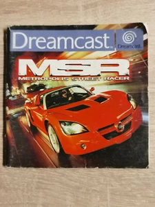 MSR Metropolis Street Racer Sega Dreamcast (Manual Only) - Picture 1 of 1