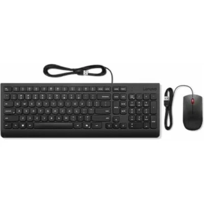 Lenovo 4X31R64400 Essential Wireld Keyboard Mouse Combo USB-A 1600DPI Black PC - Image 1 of 4
