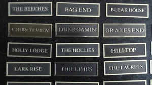 12th scale House Name Signs 12 x 37  by Ironwork and Black Country  IRHNS4 - Picture 1 of 8