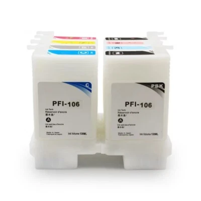 8PC PFI-106 Compatible Empty Ink Cartridge With Chip For Canon IPF 6400s 6410s - Image 1 of 4