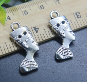 4/10/30X Egypt Nefertiti Queen Alloy Charms Pendants Jewelry Making DIY - Picture 1 of 8
