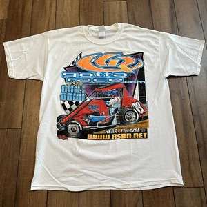 Vintage Spring Car Racing T-Shirt Herren Gr. XL Dirt Track Midget weiß Grafik - Bild 1 von 5