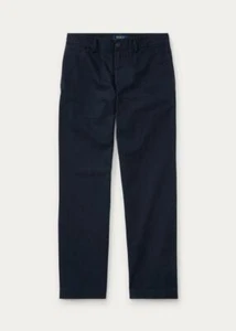 NWT Polo Ralph Lauren Big Boy's Navy Straight Fit Stretch Chino Pant 12 tau0321 - Picture 1 of 2