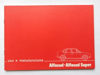 ALFA ROMEO ALFASUD / AS SUPER    LIBRETTO USO MANUTENZIONE   12/1979       (823) - Immagine 1 di 4