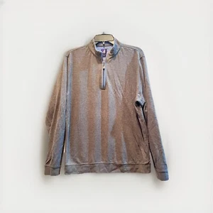 Johnnie-O 1/4 Zip Pullover Golf Sweater Medium Mock Neck Beach Cotton Performanc - Picture 1 of 7
