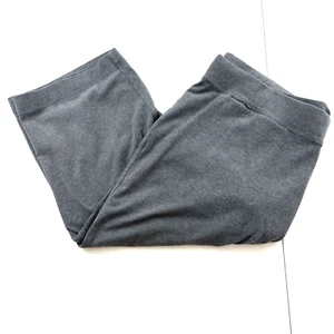 Pantaloni Lands End 2X Grigio Starfish Crop Elasticizzati Capri Attivi Tasca Yoga Comfort - Foto 1 di 14