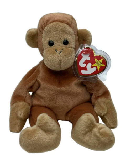 Ty Beanie Baby Bongo The Monkey Toy (4067)