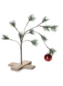 Genuino CHARLIE BROWN ÁRBOL DE NAVIDAD Cacahuetes Snoopy 24" Gran Idea de Regalo NUEVO en CAJA - Imagen 1 de 6