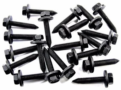 Parafusos de carroceria Honda- M6-1.0 x 35mm de comprimento- 10mm hexagonal- 17mm arruela- 20 parafusos- #162 - Imagem 1 de 4