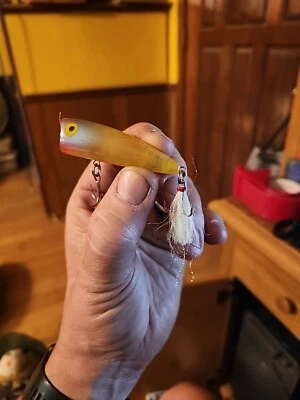 Vintage Rebel Pop R P60 Clear 2 1/2" Knocker Topwater/Surface 1/4oz Fishing Lure - Image 1 of 4