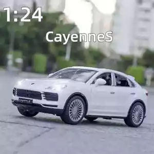 1/24 Porsche Cayenne S Aleación Modelo Coche Diecast Juguete Vehículo Tirar Retroceso Luz de Sonido - Imagen 1 de 26