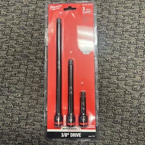 Milwaukee Tool 49-66-6714 3 Pc. Shockwave Impact Duty 3/8 In. Drive Extension - Picture 1 of 4
