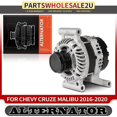 Alternador nuevo para Chevrolet Malibu 2016-2020 L4 1,5 L 130A 12 voltios CW 5 ranuras Foto 1 de 4