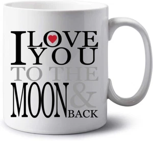 Personalised Jumbo 20oz Mug Extra Large Tea Cup I Love You to the Moon and Back - Picture 1 of 4