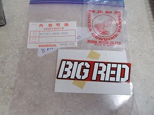 NOS OEM Honda Right Side Label 1984 ATC200ES-E Big Red 87121-969-000 - Picture 1 of 2