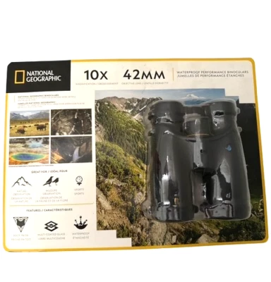 National Geographic 10 X 42 mm Waterproof Performance Binoculars Set Brand NEW - Image 1 of 4