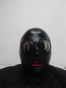latex mask with eyes glass 15cm long nose tube red teeth 0.4mm custom made - Picture 1 of 2