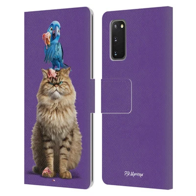 OFFICIAL P.D. MORENO FURRY FUN ARTWORK LEATHER BOOK CASE FOR SAMSUNG PHONES 1 - Image 1 of 4