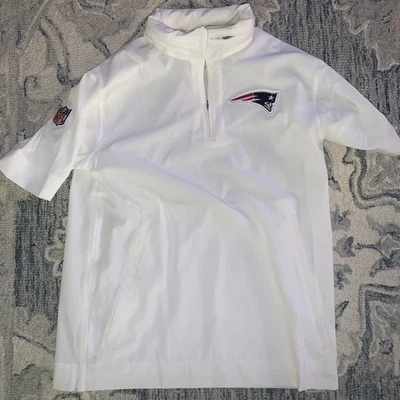 Equipo Nike New England Patriots emitido manga corta 1/4 cremallera para hombre mediano Foto 1 de 2