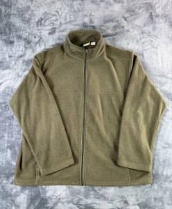 Chaqueta polar vintage Bass Pro Shops XL verde oliva cremallera completa para exteriores cremallera Y2K - Imagen 1 de 8