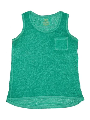 Faded Glory Girls Green Sleeveless T-Shirt 16 - Image 1 of 2