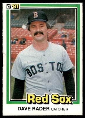 1981 Donruss Dave Rader Boston Red Sox #512 - Image 1 of 2
