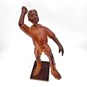 Vintage Italian Carved Wooden Male Figure 12" Tall READ - Picture 1 of 11