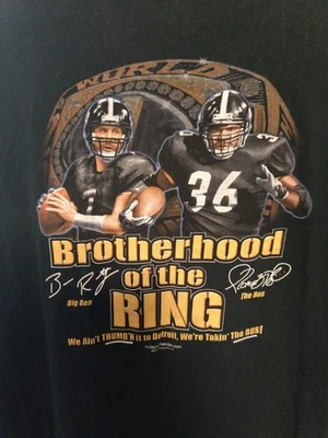 Camiseta Pittsburgh Steelers "Hermandad del Anillo" (más grande) (negra) Foto 1 de 4