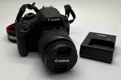 Canon EOS 1200D Digital SLR Camera + 18-55MM lens Black - Image 1 of 4