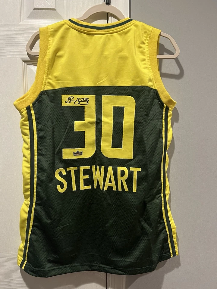 Facsimile Signed Breana Stewart Seattle Jersey Ad Med- see measurement photo - Image 1 of 4
