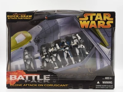 Star Wars Battle Packs - Clone Attack on Coruscant Action Figure Set - Image 1 of 4