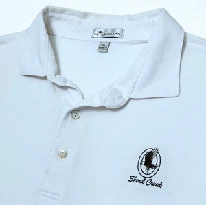 PETER MILLAR Shoal Creek Club Alabama white golf polo shirt Adult Men's XL - Picture 1 of 6