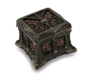 Caja de baratija Steampunk mariposa acabado bronce caja de almacenamiento - Imagen 1 de 3