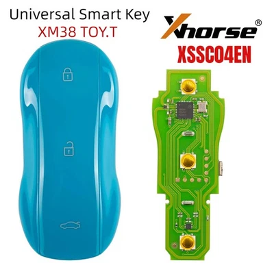 Xhorse XSSC04EN XM38 TOY.T Smart Key Supercar Style Miami Blue Color 3 Buttons - Image 1 of 4