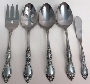 Wm A Rogers Oneida Huntington 5er Set Servierteile Deluxe Edelstahl  - Bild 1 von 7
