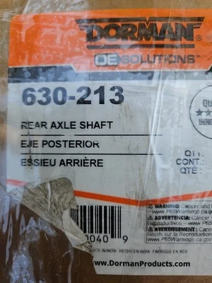 Eje trasero Dorman 630-213, izquierdo para 97-03 Ford Expedition F-150 Lobo Foto 1 de 4