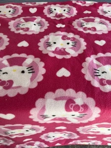 Hello Kitty, Double-Sided,, Polar Fleece Blanket, Made By Me 54x46 /thick - Picture 1 of 4