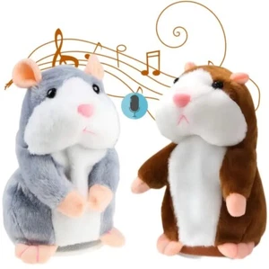 Talking Hamster Plush Toy Lovely Speaking Sound Record Repeat Kids Toy Cute Gift - Picture 1 of 7