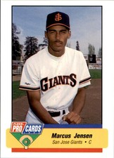 1994 San Jose Giants Fleer/ProCards #2820 Marcus Jensen Oakland California Card